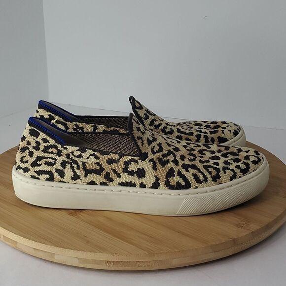 Rothy's Slip on Sneakers Animal Cheetah Print Women's Size 6 - Picture 2 of 10
